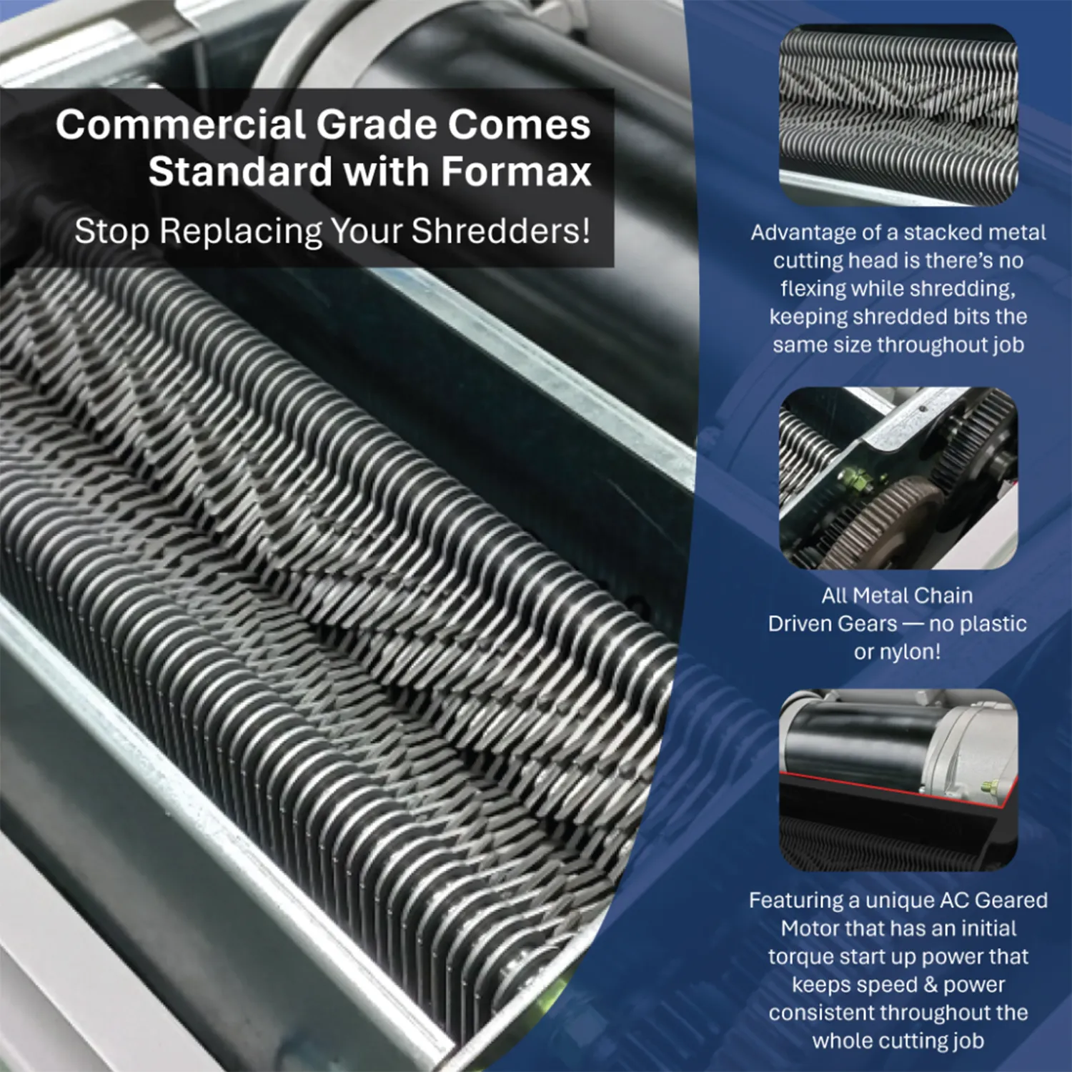 Formax OnSite FD 8602CC Cross-Cut Paper Shredder Machine